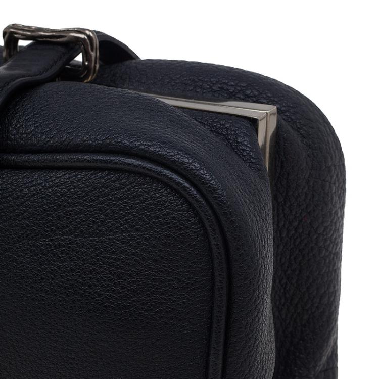 Pre Owned Alexander Wang Black Leather Dionne Frame Clutch