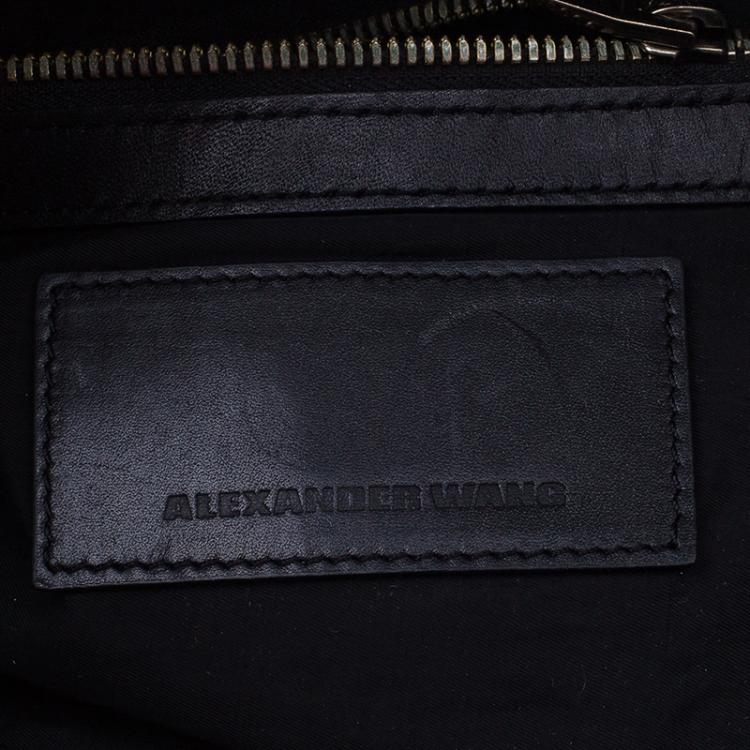 Pre Owned Alexander Wang Black Leather Dionne Frame Clutch