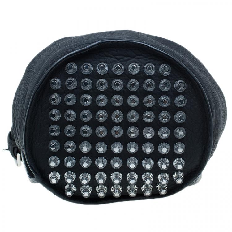 Pre Owned Alexander Wang Black Rubber Laminated Inside Out Diego Bucket Bag