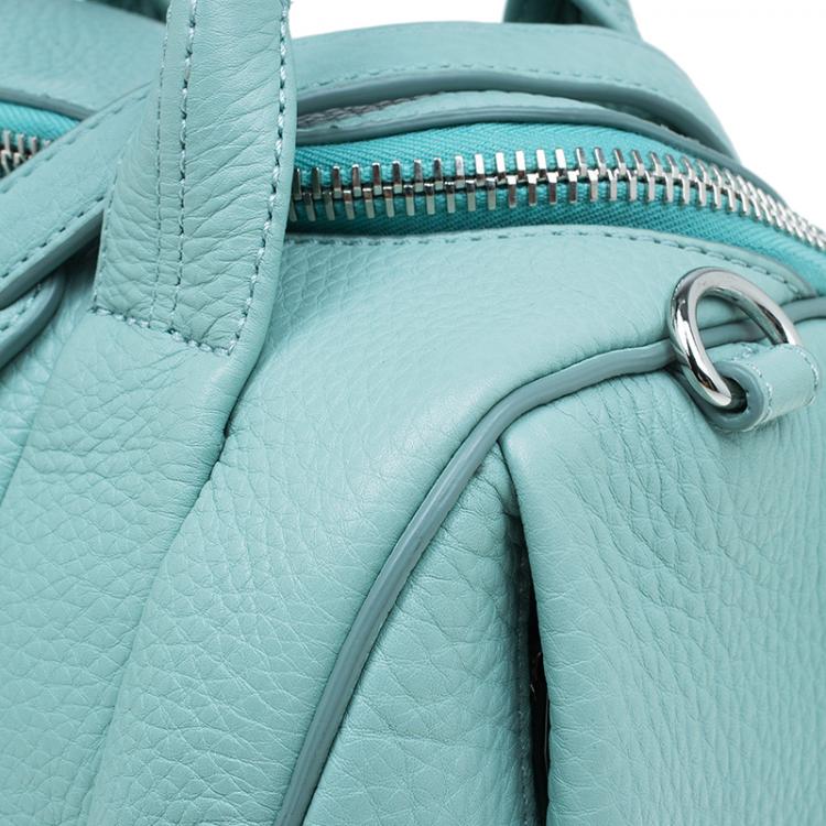 Pre Owned Alexander Wang Peppermint Pebbled Leather Mini  Rockie Duffel Bag
