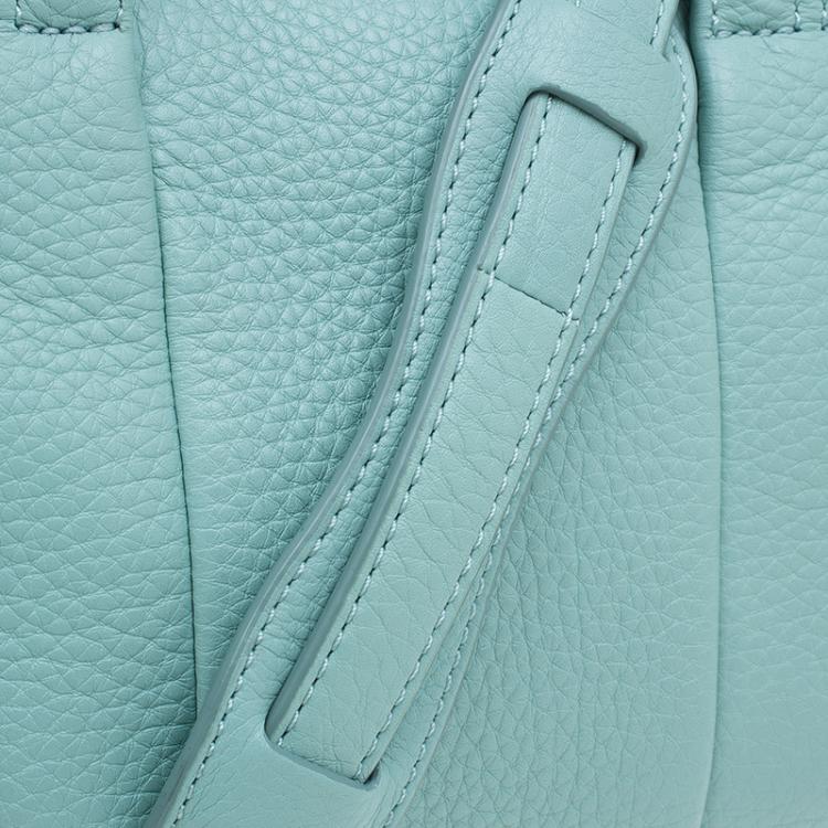 Pre Owned Alexander Wang Peppermint Pebbled Leather Mini  Rockie Duffel Bag
