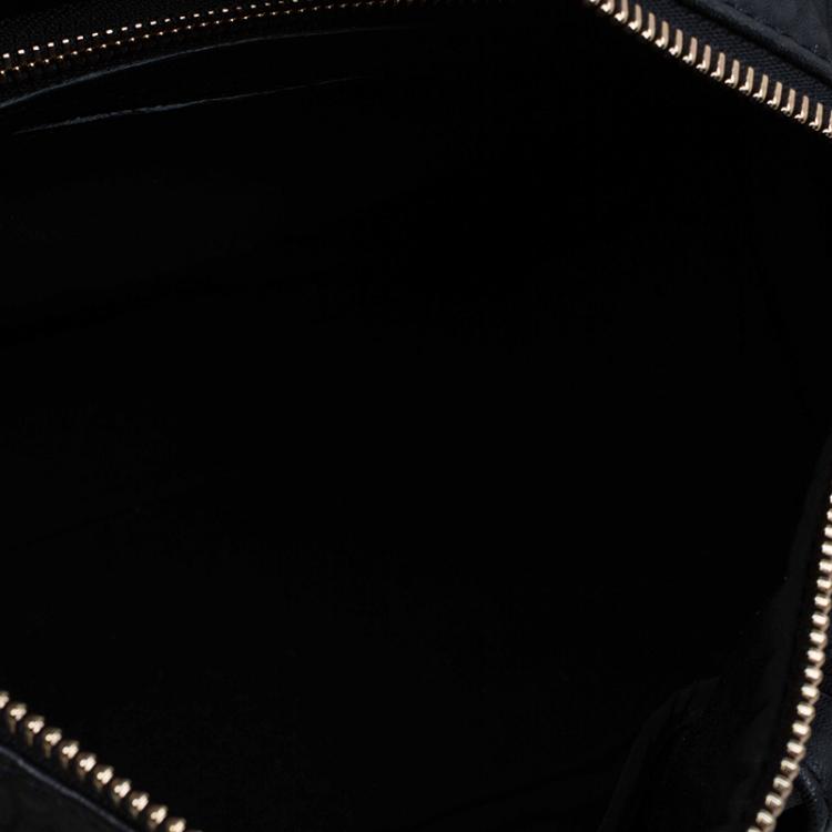 Pre Owned Alexander Wang Black Textured Leather Rocco Duffel Bag