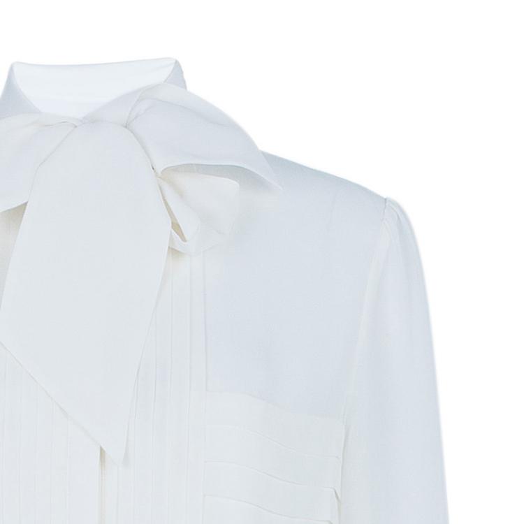 Pre Owned Alice by Temperley White Long Rose Pleated Dress M
