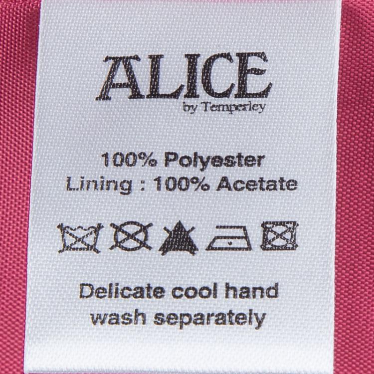Pre Owned Alice By Temperly Pink Embellished Francoise Shift Dress M