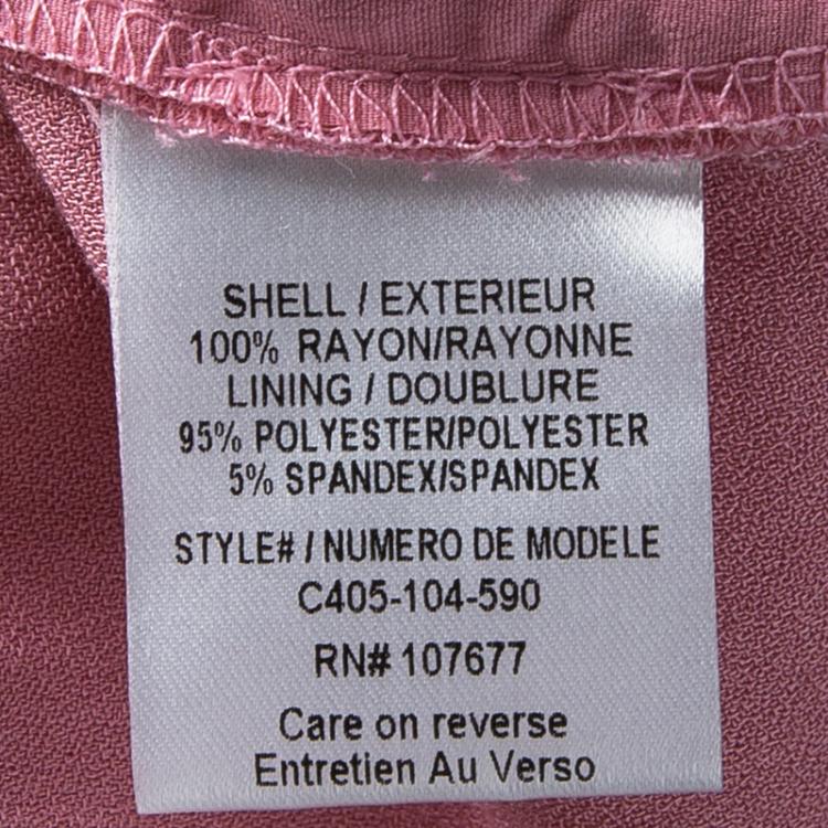 Pre Owned Alice + Olivia Pastel Pink Pleat Detail Arthur Pants S