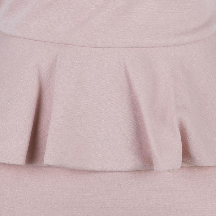 Pre Owned Alice + Olivia Tracey Nude Sleeveless Peplum Dress S