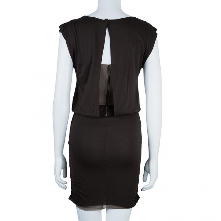مملوكة مسبقًا Alice + Olivia Base rown Smocked-Waist Dress XS