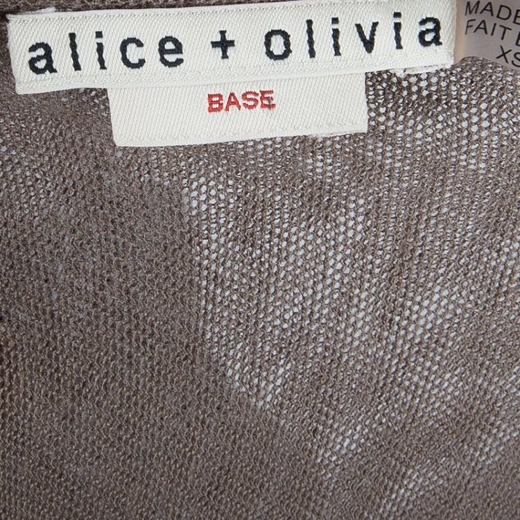 مملوكة مسبقًا Alice + Olivia Base rown Smocked-Waist Dress XS