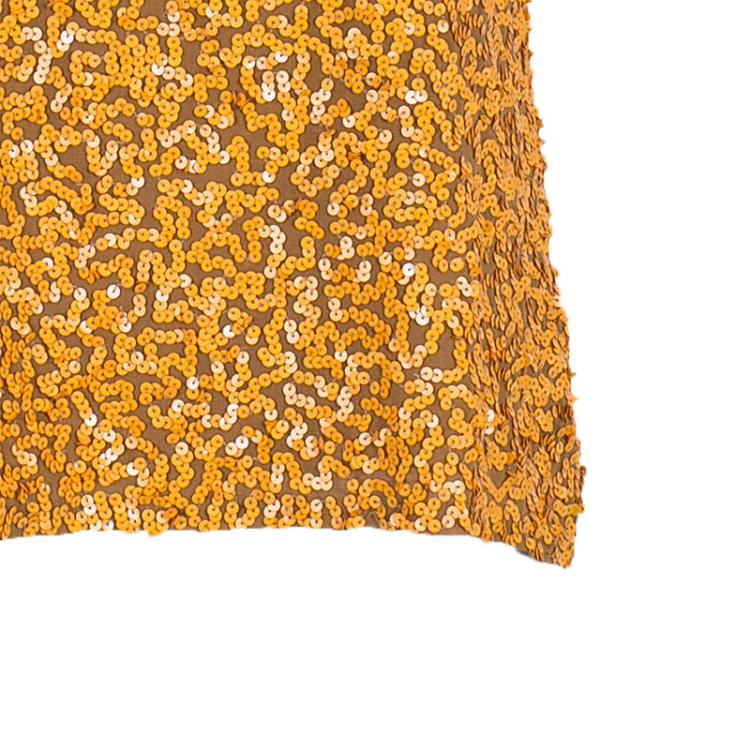 Pre Owned Alice + Olivia Sarita Orange Sequins Top L