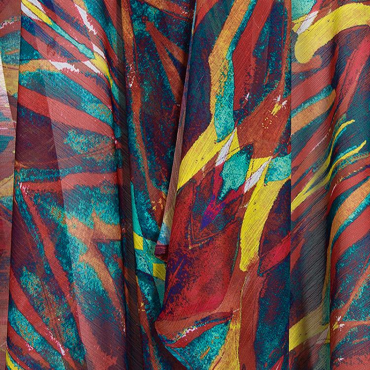 Pre Owned Alice + Olivia Multicolor Print Cardigan XS