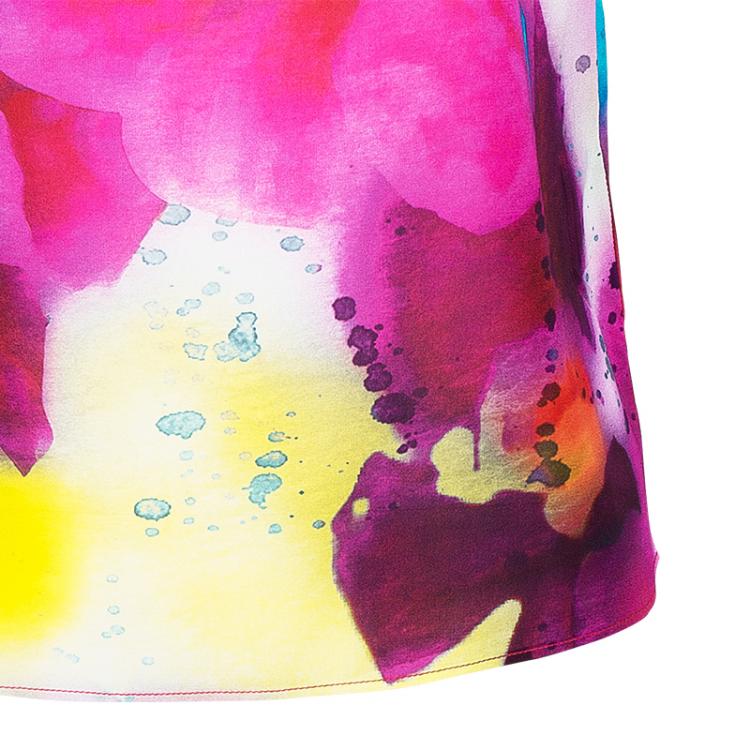 Pre Owned Alice + Olivia Sonya Watercolor Flower Print Top XS