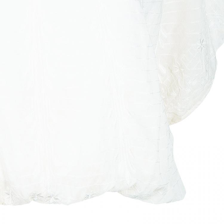 Pre Owned Alice + Olivia Jenna White Embroidered Top XS