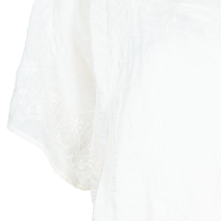 Pre Owned Alice + Olivia Jenna White Embroidered Top XS