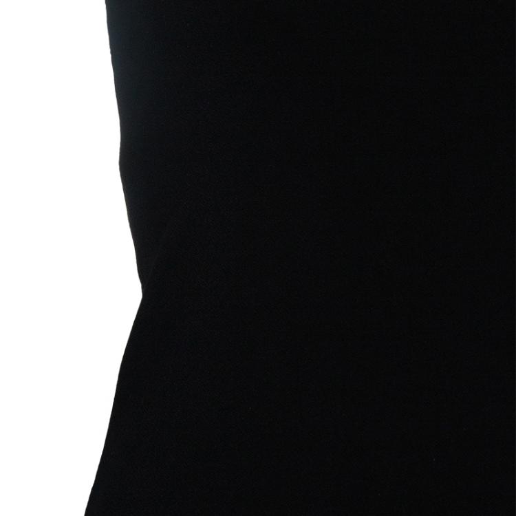 Pre Owned Alice + Olivia Black Cap Sleeve Top XS