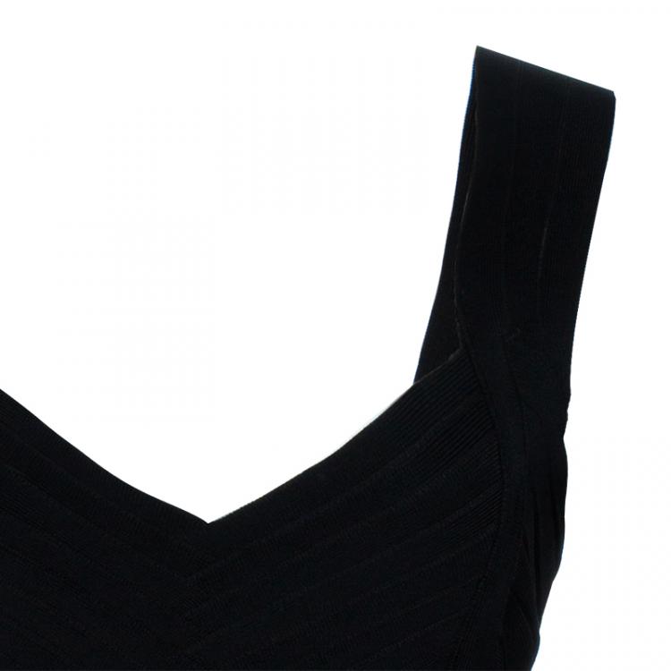 Pre Owned Alice + Olivia Black Bandage Dress M