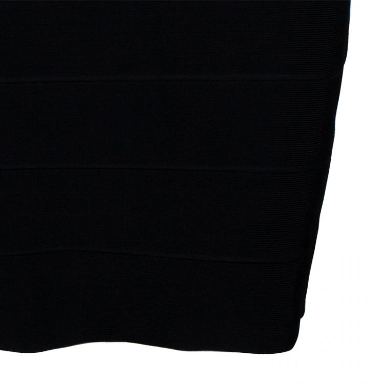 Pre Owned Alice + Olivia Black Bandage Dress M