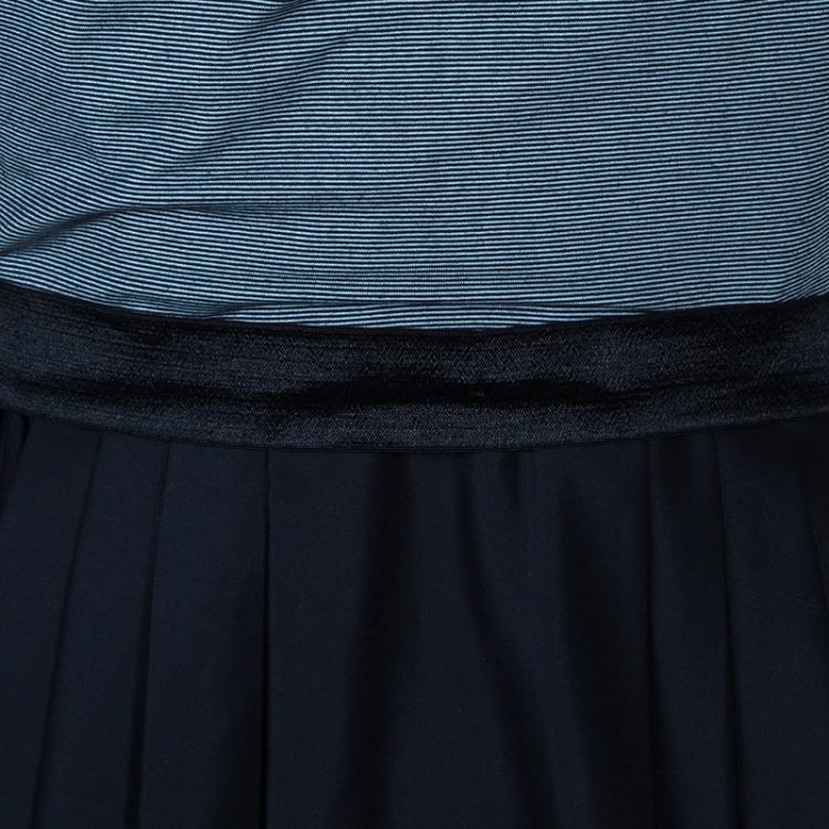 Pre Owned Alice + Olivia Grey and Black Sleeveless Dress M