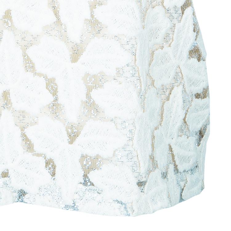 Pre Owned Alice + Olivia Hilary Cream Embroidered Top S