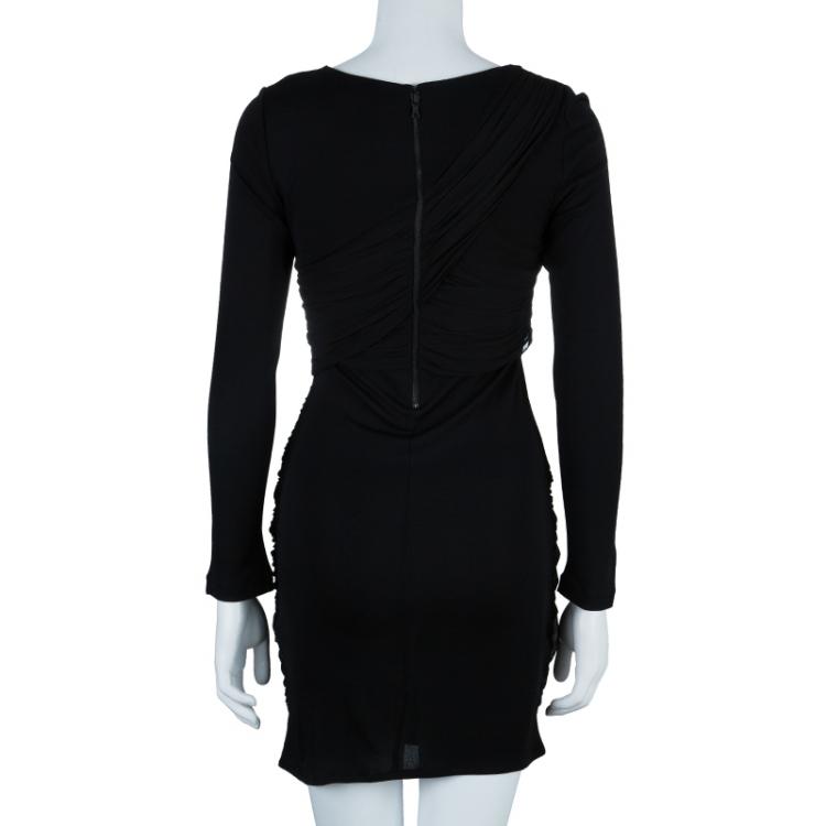 Pre Owned Alice + Olivia Goddess Black Long Sleeve Dress S