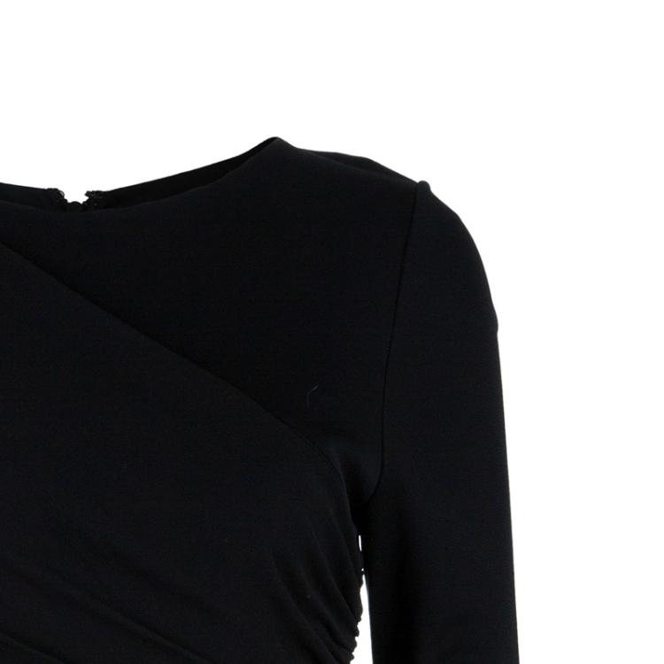 Pre Owned Alice + Olivia Goddess Black Long Sleeve Dress S