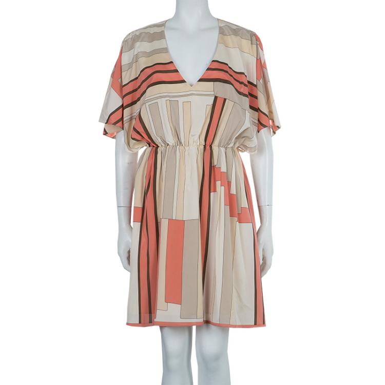 Pre Owned Alice + Olivia Multicolor Silk Dress M