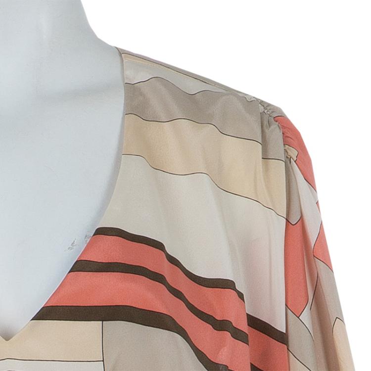 Pre Owned Alice + Olivia Multicolor Silk Dress M