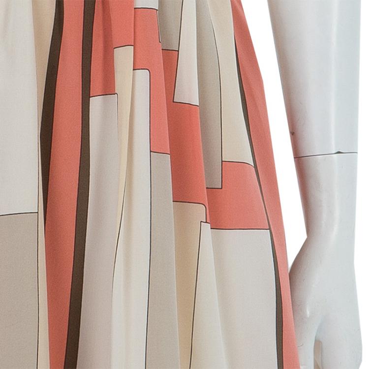 Pre Owned Alice + Olivia Multicolor Silk Dress M