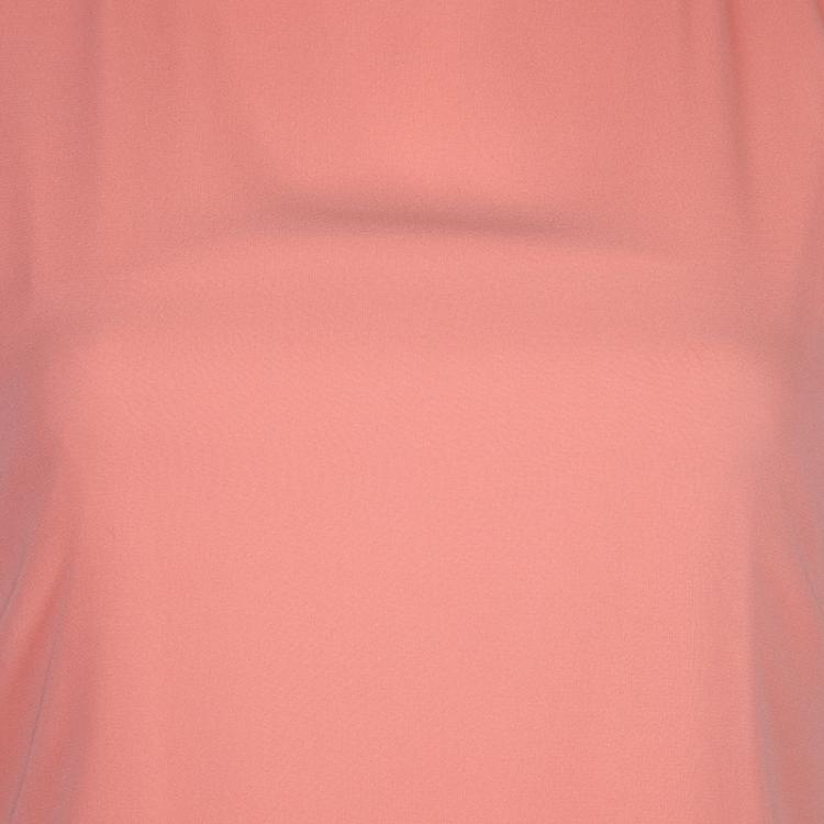 Pre Owned Alice + Olivia Pink Cutout Back Bow Detail Sleeveless Silk Dress XS