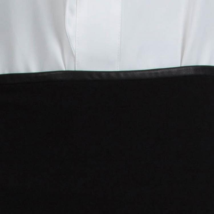 Pre Owned Alice + Olivia Black Knit Overlap Detail Maxi Skirt S