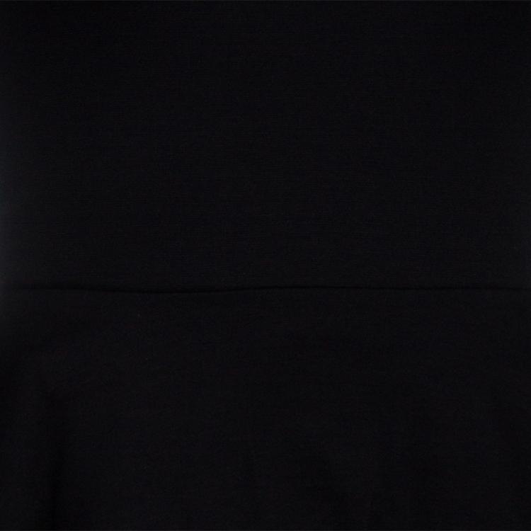 Pre Owned Alice + Olivia Amanda Black Long Sleeve Peplum Dress XS