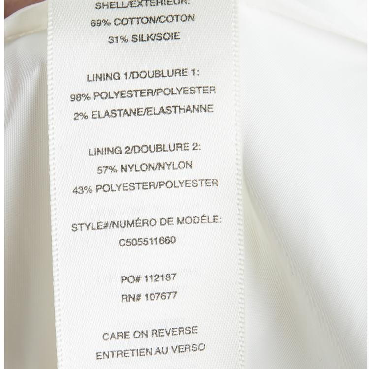 Pre Owned Alice + Olivia Off White Sleeveless Skater Dress XS