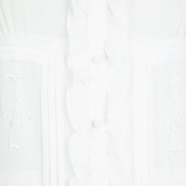 Pre Owned Alice By Temperley Off White Eyelet Embroidered Paneled Sleeveless Maxi Dress M