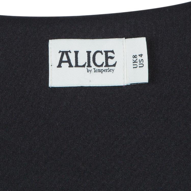 Pre Owned Alice by Temperley Black Long Sleeve Dress S