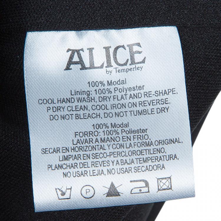 Pre Owned Alice by Temperley Black Long Sleeve Dress S