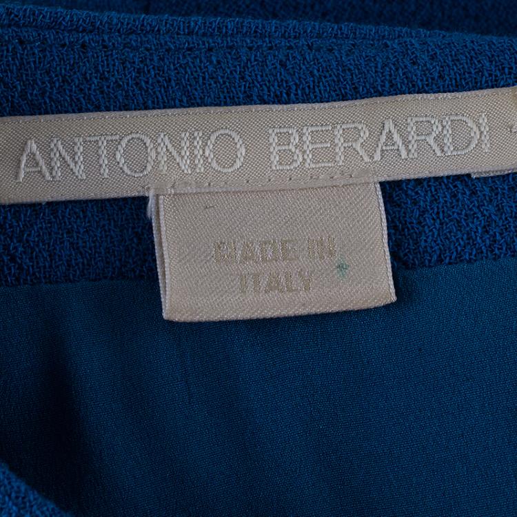 Pre Owned Antonio Berardi Cerulean Sheath Dress M