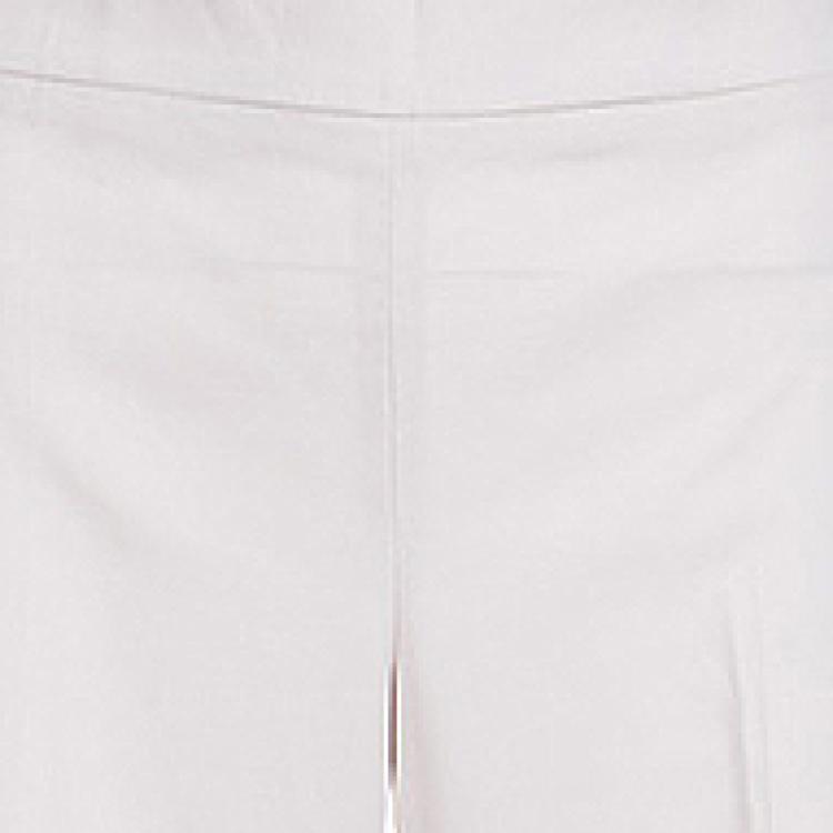 Pre Owned Armani Collezioni Beige Wool Wide Leg Pants M