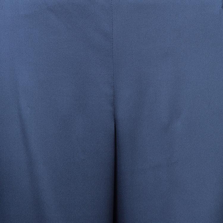 Pre Owned Armani Collezioni Charcoal Wide Leg Trousers M