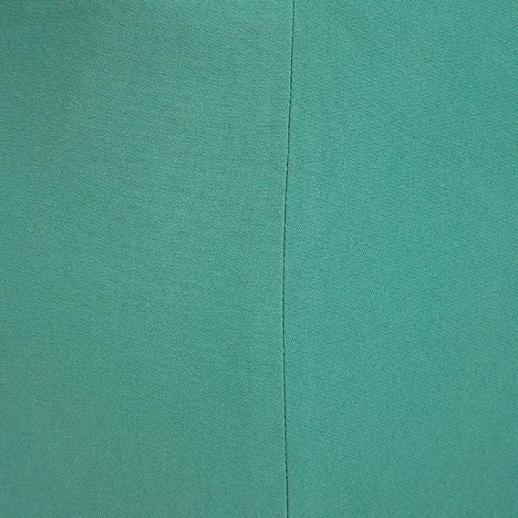 Pre Owned Armani Collezioni Green Volant Mini Skirt S