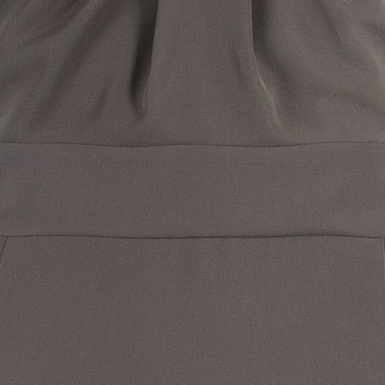 Pre Owned Armani Collezioni Grey Dress L