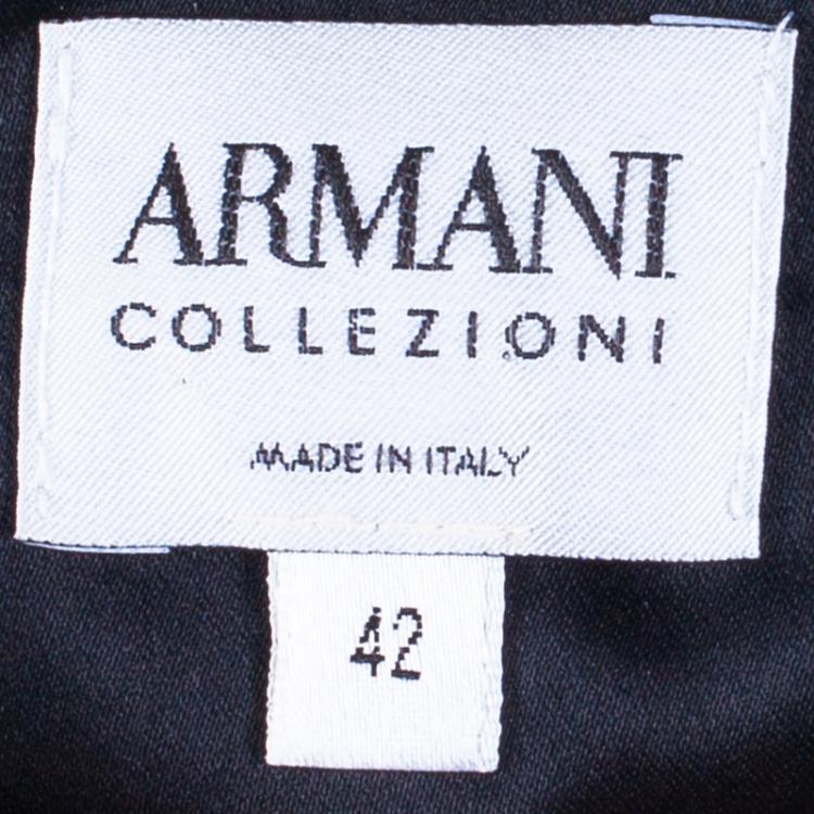 مملوكة مسبقًا Armani Collezioni Black Sleeveless Gathered Dress M