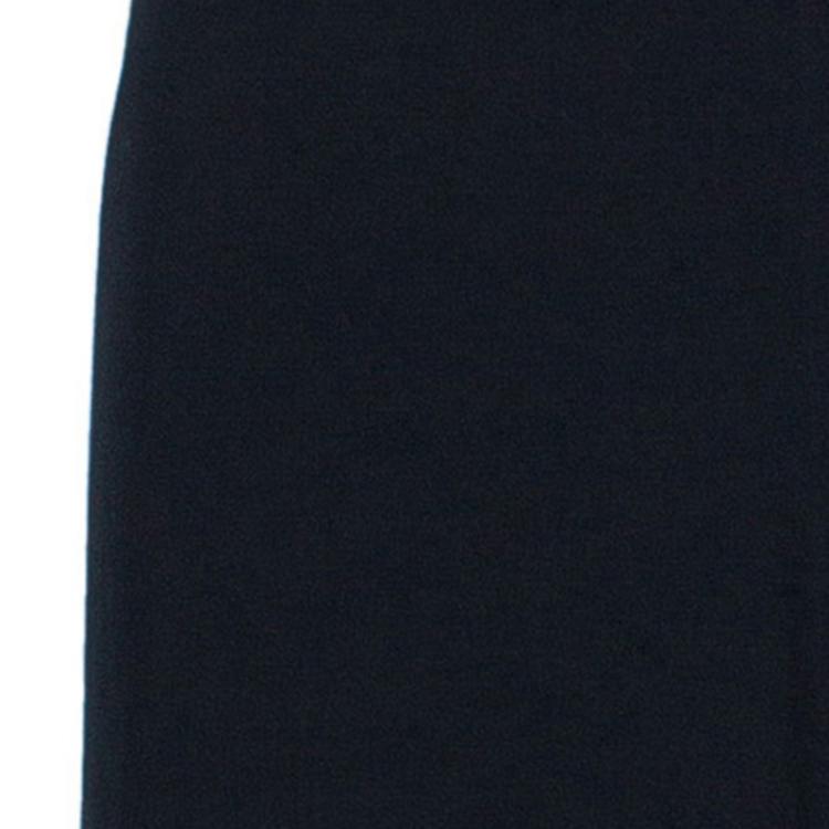Pre Owned Armani Collezioni Black Sleeveless Silk Gown L