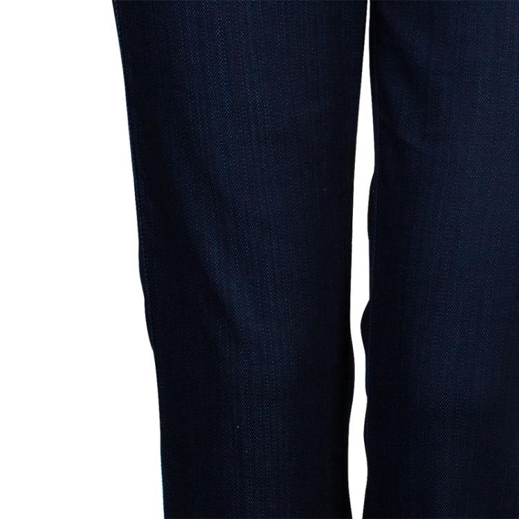 Pre Owned Armani Collezioni Blue Denim Trousers M