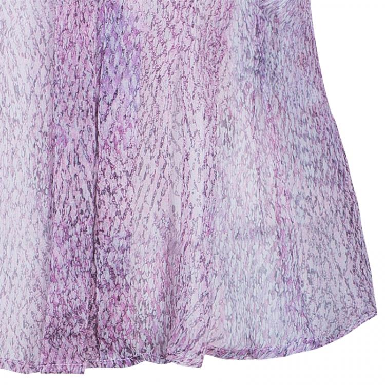 Pre Owned Armani Collezioni Floral Chiffon Top M