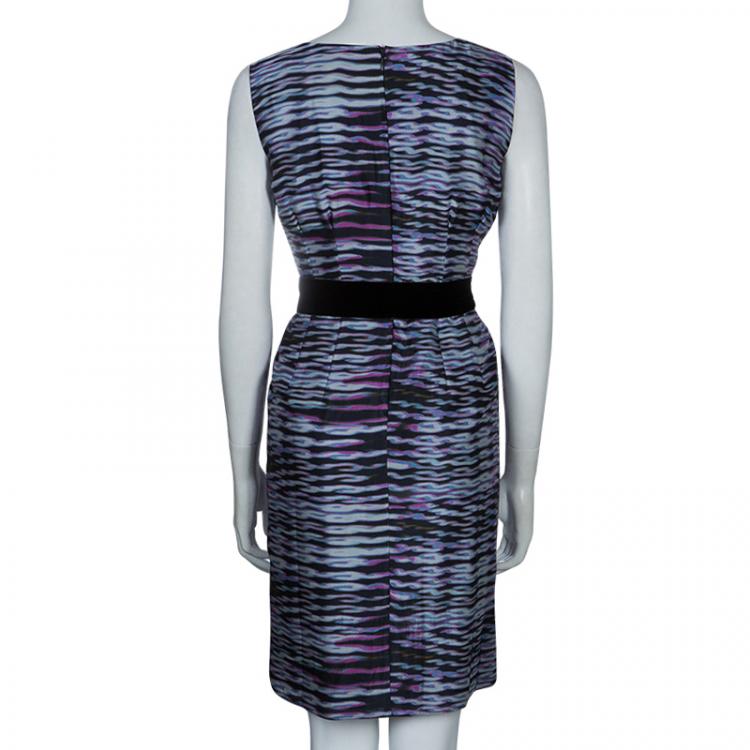 Pre Owned Armani Collezioni Multicolor Bow Dress M