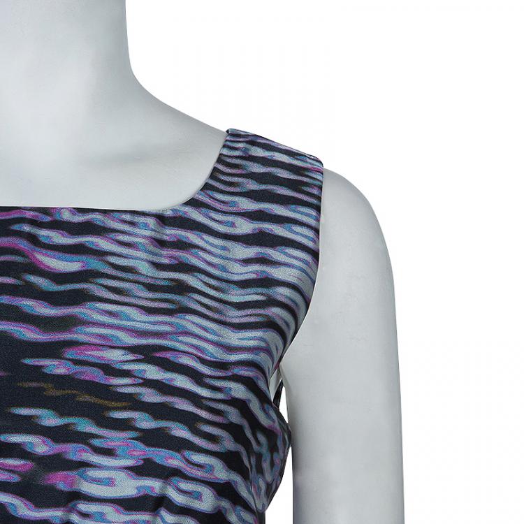 Pre Owned Armani Collezioni Multicolor Bow Dress M