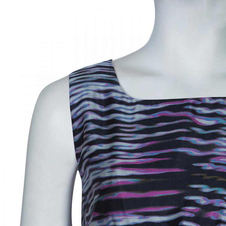 Pre Owned Armani Collezioni Multicolor Bow Dress M