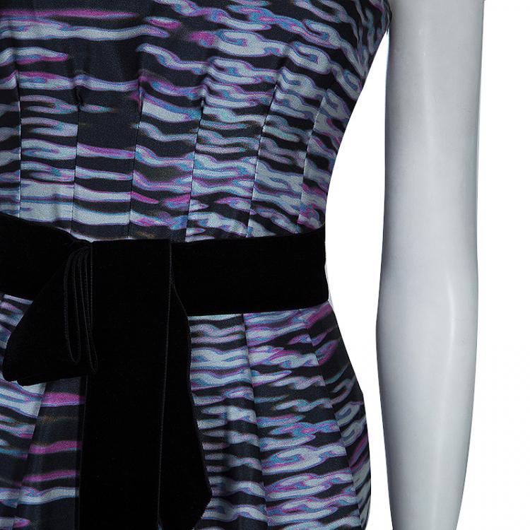 Pre Owned Armani Collezioni Multicolor Bow Dress M