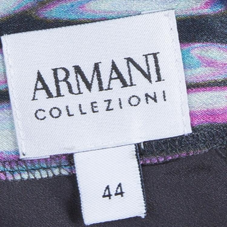 Pre Owned Armani Collezioni Multicolor Bow Dress M