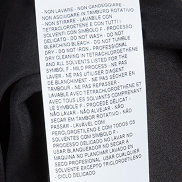 Pre Owned Armani Collezioni Black Satin and Velvet Jacket L