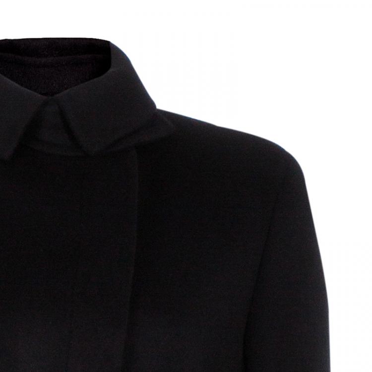 Pre Owned Armani Collezioni Black Cashmere Long Coat M